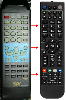 Replacement remote control for Rolsen E6900-X032A
