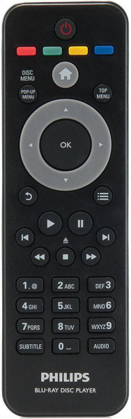 Replacement remote control for Philips BDP2100