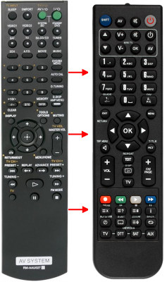 Controlo remoto de substituição para Sony 1-479-691-11(DVD)