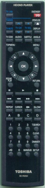 Replacement remote for Toshiba HD-A20KU HD-A2C HD-A2KU HD-A2W