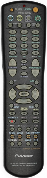 Replacement remote control for Pioneer XV-DV55