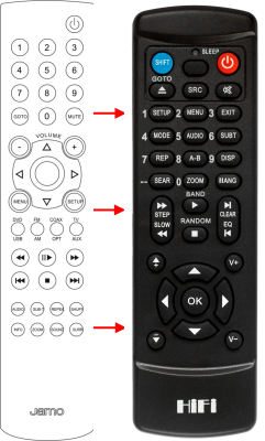 Replacement remote control for Jamo DMK60SN58