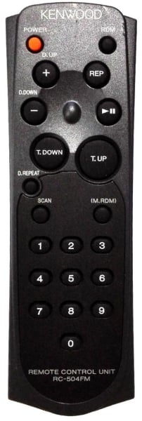 Replacement remote control for Kenwood RC-504FM