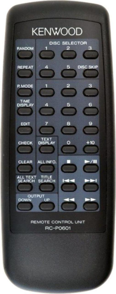 Replacement remote control for Kenwood CD-406