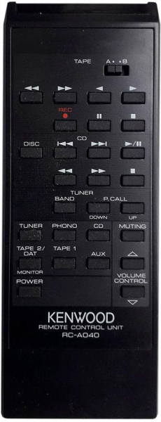 Replacement remote control for Kenwood RX28