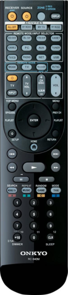 Replacement remote control for Onkyo RC-840M