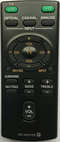 Replacement remote control for Sony SA-CT60
