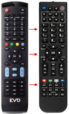 Replacement remote control for Evo ENFINITY MINI