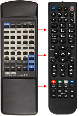 Replacement remote control for Onkyo CHR185