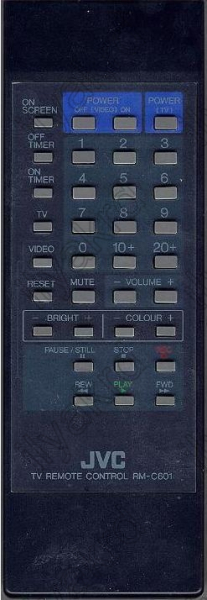 Replacement remote control for JVC 7755MF