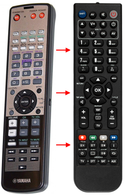 Replacement remote for Yamaha WJ55340 YSP-3000 YSP-3050 YSP-4000