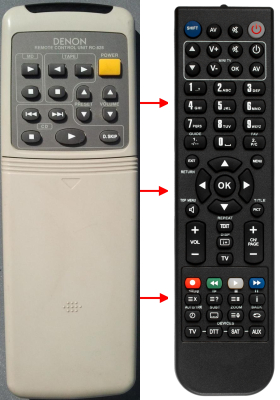 Télécommande de remplacement pour Denon UDRAM7, 9LHL00901, DM7RS, DM7, RC828