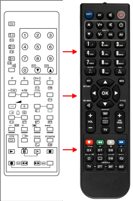 Replacement remote control for Classic IRC81289