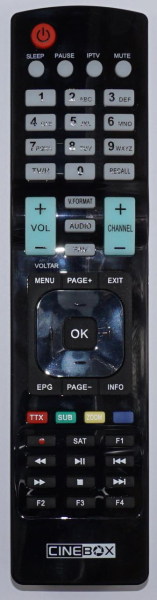 Replacement remote control for Cinebox CINEBOX FANTASY