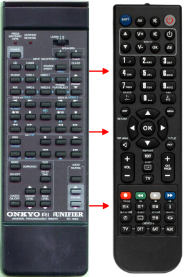 Replacement remote for Onkyo TXSV90PRO