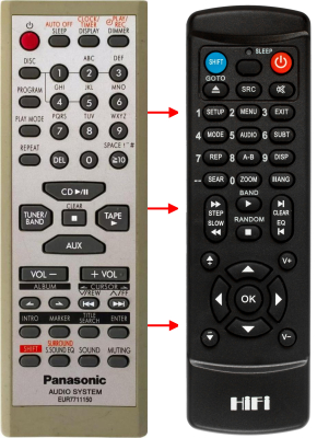 Replacement remote control for Bravo A431