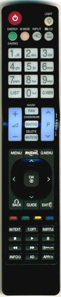 Replacement remote control for LG MAGIC