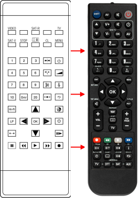 Replacement remote control for Classic IRC81239