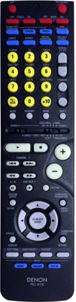 Replacement remote control for Denon AVR-1306