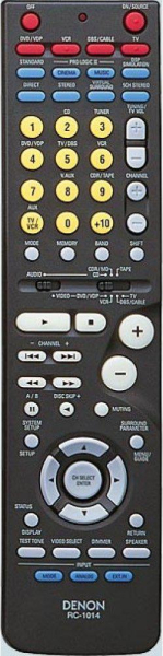 Replacement remote control for Denon AVR-1803