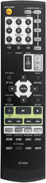 Replacement remote control for Onkyo TX-SR605