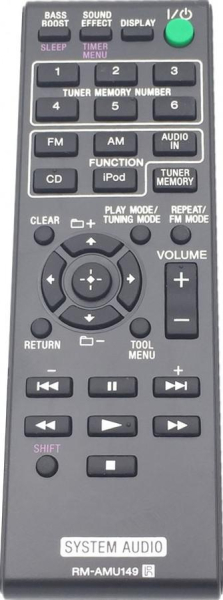Replacement remote control for Aiwa 1478 520 11