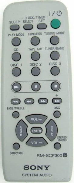 Replacement remote control for Sony RM-SRB5