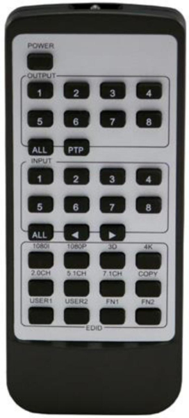 Replacement remote control for Blustream HMXL44