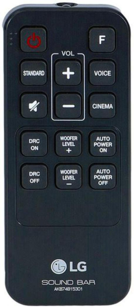 Replacement remote control for LG AKB74815331
