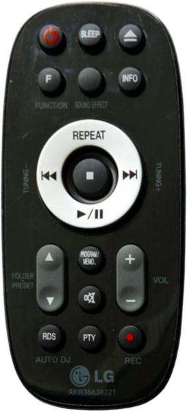 Replacement remote control for LG CM2760