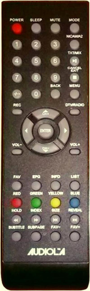Replacement remote control for Inter TI-22115DVD