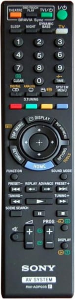 Replacement remote control for Sony BDV-E801