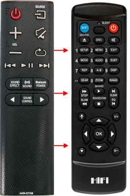 Replacement remote control for Zapp 2000