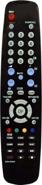 Replacement remote control for Samsung 520DXN
