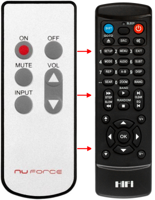 Replacement remote control for Optoma DDA100