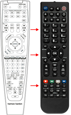 Replacement remote control for Bravo A315