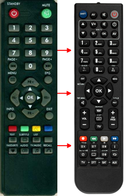 Replacement remote control for Logik RC-LSSTB10