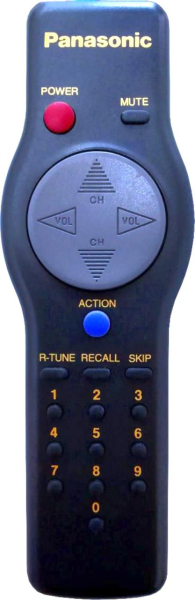 Replacement remote control for Panasonic CT-13R20
