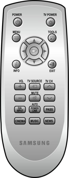 Replacement remote control for Samsung AH59-02196G