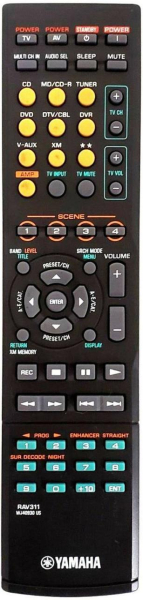 Replacement remote control for Yamaha RX-V361