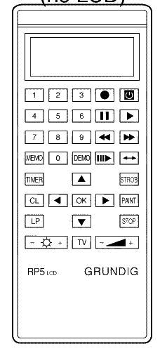 Replacement remote control for Grundig XENTIA26