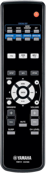 Replacement remote control for Yamaha YAS105