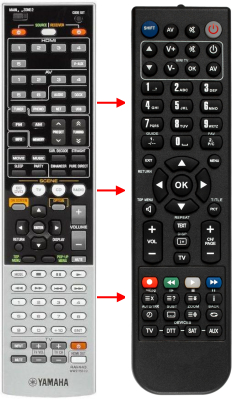 Replacement remote control for Yamaha CX-A5000