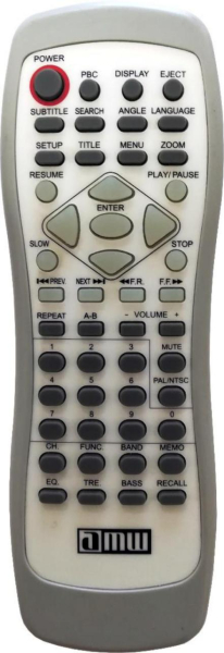 Replacement remote control for Amw RM36-CZ01