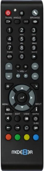 Replacement remote control for Mede8er MED800X-3D
