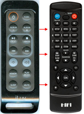 Replacement remote control for Bravo A221