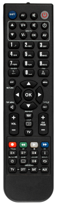 Replacement remote for Toshiba 50L3400U, PK11V02040I, 40L3400U