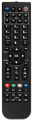 Replacement remote control for ABCom AB-IPBOX250PRIME PVR