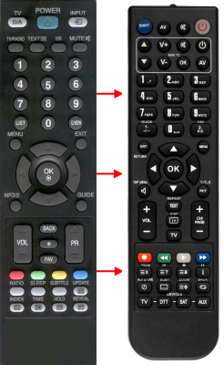 Replacement remote control for LG 19LS4D-ZC