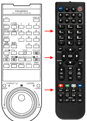 Replacement remote control for Telko TK268v